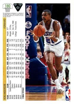 1991-92 Upper Deck Ron Anderson #180 card back image