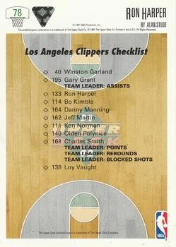 1991-92 Upper Deck Ron Harper #78 card back image