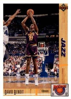 1991-92 Upper Deck David Benoit [Rookie Standouts] Rookie Standouts #R34 card image
