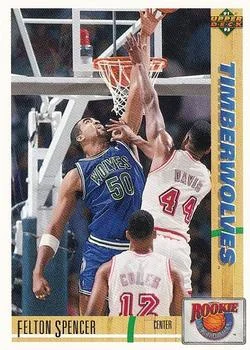 1991-92 Upper Deck Felton Spencer [Rookie Standouts] Rookie Standouts #R4 card image