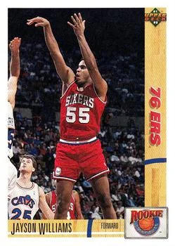 1991-92 Upper Deck Jayson Williams [Rookie Standouts] Rookie Standouts #R14 card image