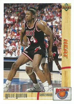 1991-92 Upper Deck Willie Burton [Rookie Standouts] Rookie Standouts #R6 card image