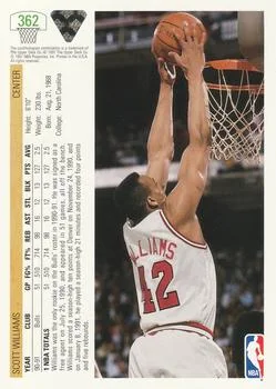 1991-92 Upper Deck Scott Williams #362 card back image