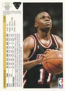 1991-92 Upper Deck Sherman Douglas #122 card back image
