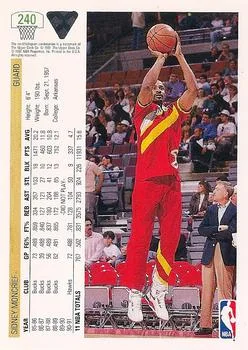 1991-92 Upper Deck Sidney Moncrief #240 card back image