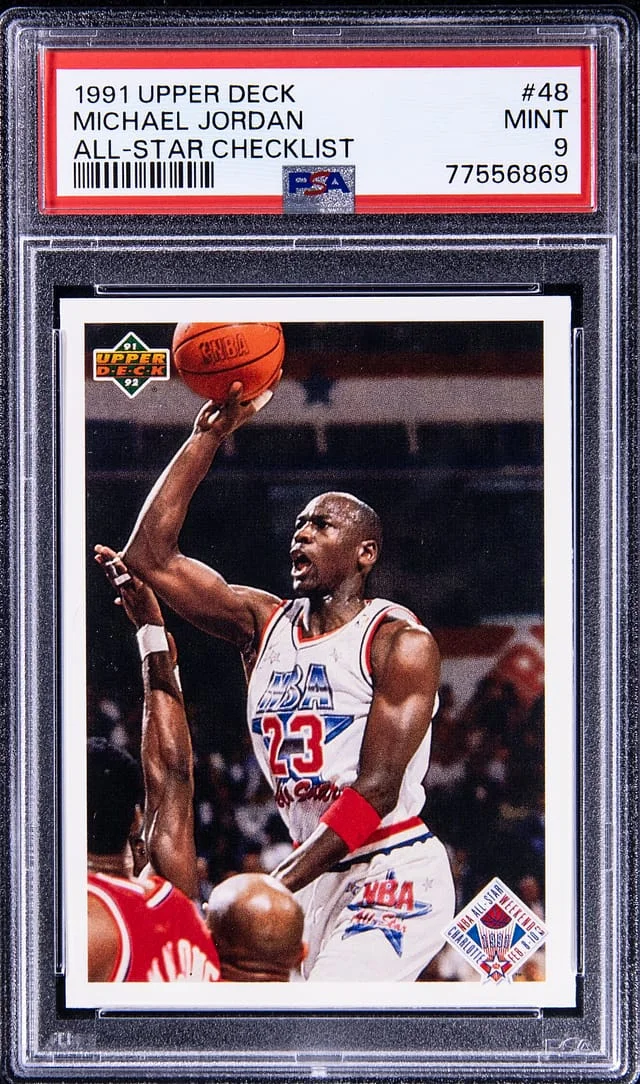 1991-92 Upper Deck SP Authentic Michael Jordan All-Star Checklist #48 card image