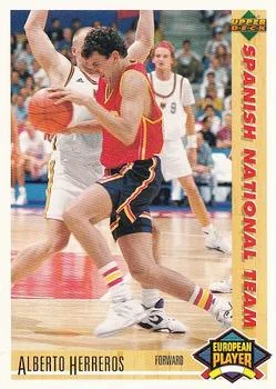 1991-92 Upper Deck Spanish Alberto Herreros ESP #129 card image