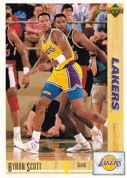 1991-92 Upper Deck Spanish Byron Scott #65 card image