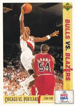 1991-92 Upper Deck Spanish Chicago vs. Portland FINGame Four #175 card image