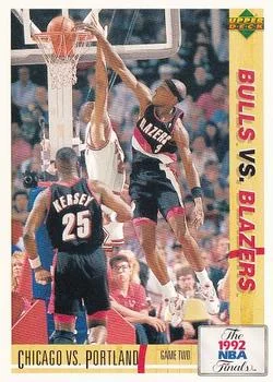 1991-92 Upper Deck Spanish Chicago vs. Portland FINGame Two #173 card image