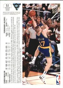 1991-92 Upper Deck Spanish Chris Mullin #51 card back image