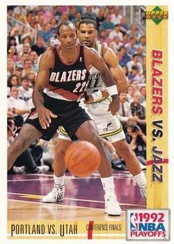 1991-92 Upper Deck Spanish Clyde Drexler / Jeff Malone #171 card image
