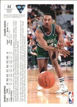 1991-92 Upper Deck Spanish Derek Harper #44 card back image