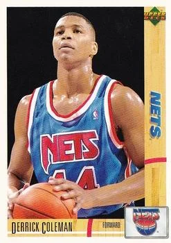 1991-92 Upper Deck Spanish Derrick Coleman #74 card image