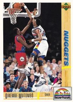 1991-92 Upper Deck Spanish Dikembe Mutombo #45 card image