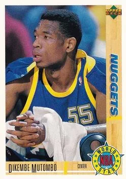 1991-92 Upper Deck Spanish Dikembe Mutombo WS #196 card image