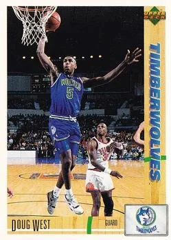 1991-92 Upper Deck Spanish Doug West #72 card image