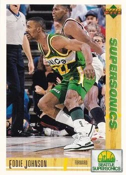 1991-92 Upper Deck Spanish Eddie Johnson #96 card image