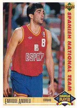 1991-92 Upper Deck Spanish Enrique Andreu ESP #124 card image
