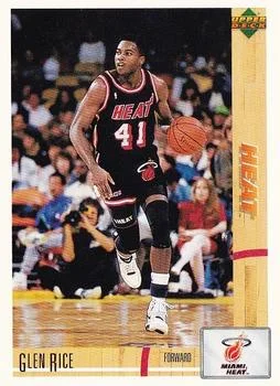 1991-92 Upper Deck Spanish Glen Rice #69 card image