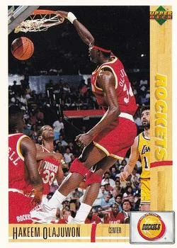 1991-92 Upper Deck Spanish Hakeem Olajuwon #55 card image
