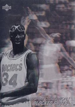 1991-92 Upper Deck Spanish Hakeem Olajuwon [International Award Winner Holograms] International Award Winner Holograms #NNO card image