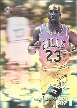1991-92 Upper Deck Spanish Michael Jordan MVP [International Award Winner Holograms] International Award Winner Holograms #NNO card image