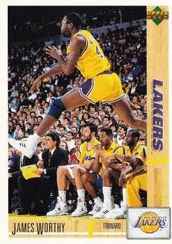 1991-92 Upper Deck Spanish James Worthy #63 card image