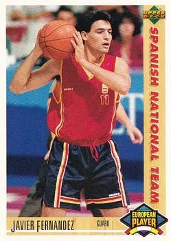 1991-92 Upper Deck Spanish Javier Fernandez ESP #120 card image