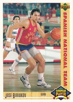 1991-92 Upper Deck Spanish Jose Biriukov ESP #127 card image