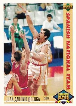 1991-92 Upper Deck Spanish Juan Antonio Orenga ESP #122 card image