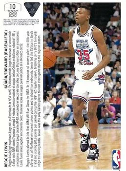 1991-92 Upper Deck Spanish Reggie Lewis #10 card back image