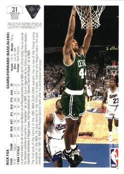 1991-92 Upper Deck Spanish Rick Fox #31 card back image