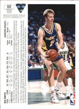 1991-92 Upper Deck Spanish Rik Smits #60 card back image