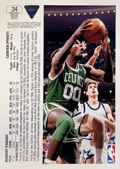 1991-92 Upper Deck Spanish Robert Parish #34 card back image