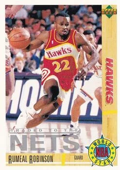 1991-92 Upper Deck Spanish Rumeal Robinson WS #184 card image