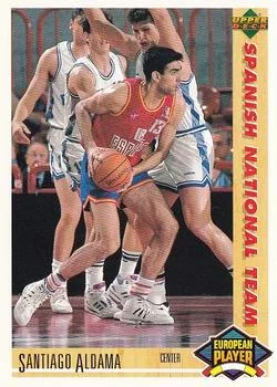 1991-92 Upper Deck Spanish Santiago Aldama ESP #128 card image