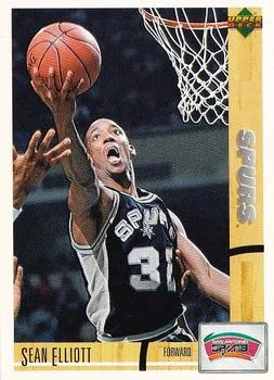 1991-92 Upper Deck Spanish Sean Elliott #93 card image