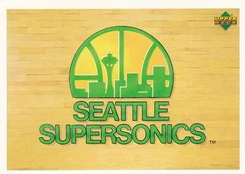 1991-92 Upper Deck Spanish Seattle SuperSonics Team History TC #155 card image