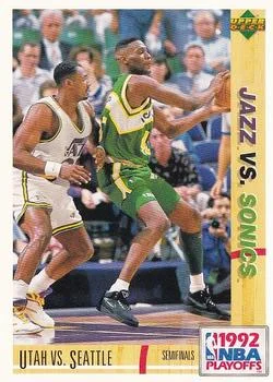 1991-92 Upper Deck Spanish Shawn Kemp / Karl Malone #169 card image