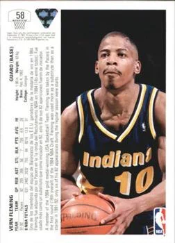 1991-92 Upper Deck Spanish Vern Fleming #58 card back image
