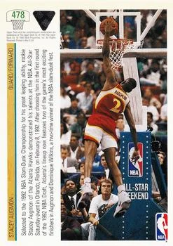 1991-92 Upper Deck Stacey Augmon NAS #478 card back image