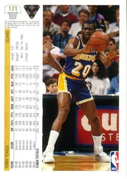 1991-92 Upper Deck Terry Teagle #171 card back image