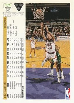 1991-92 Upper Deck Tom Chambers #174 card back image