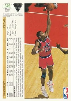 1991-92 Upper Deck Tom Hammonds #349 card back image