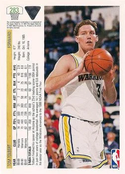1991-92 Upper Deck Tom Tolbert #283 card back image
