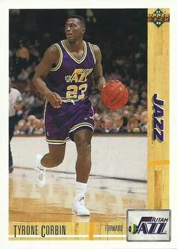 1991-92 Upper Deck Tyrone Corbin #414 card image