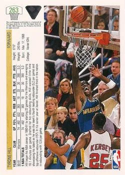 1991-92 Upper Deck Tyrone Hill #263 card back image