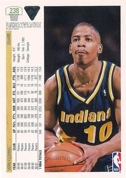 1991-92 Upper Deck Vern Fleming #238 card back image