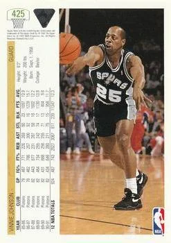 1991-92 Upper Deck Vinnie Johnson #425 card back image